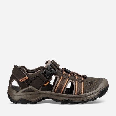 Teva Omnium 2 - Men's Teva Hiking Sandals - Black Olive | India (KGHA23860)